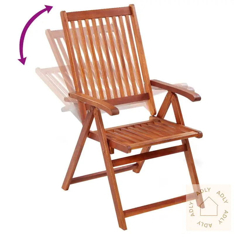 Sammenleggbare Stoler 2 Stk Heltre Akasie Brun