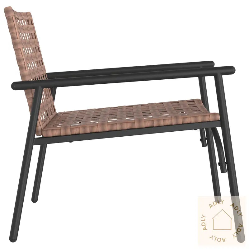 Hage Stoler 2 Stk Svart 79X56X73,5 Cm Poly Rattan