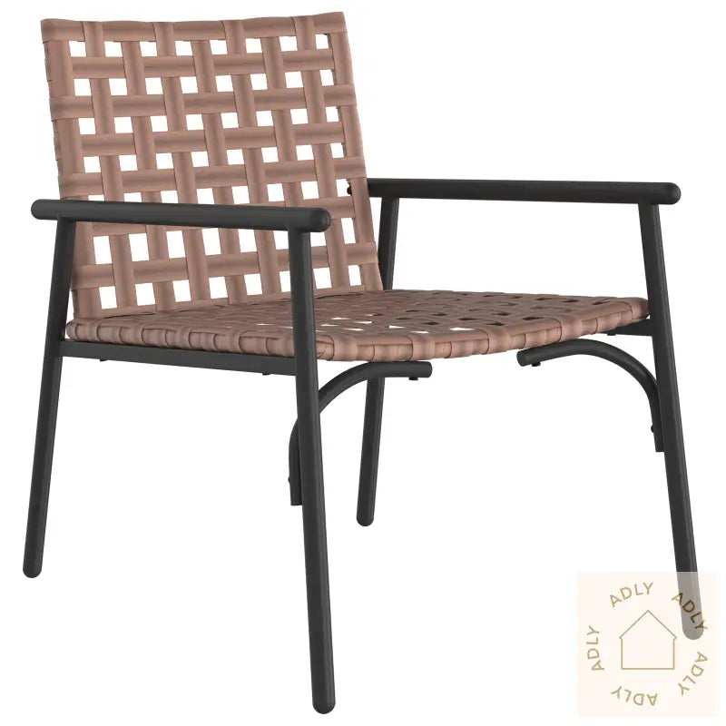 Hage Stoler 2 Stk Svart 79X56X73,5 Cm Poly Rattan