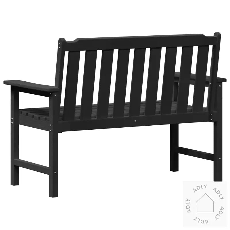 Hagebenk Svart 120 Cm Hdpe
