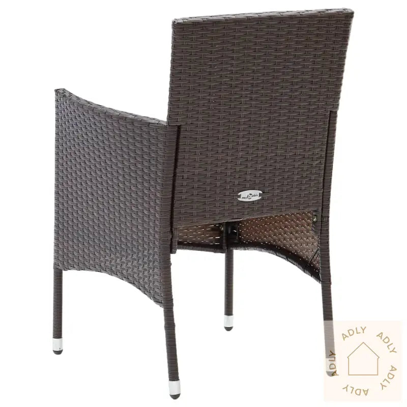 Hagespisestoler 2 Stk Polyrotting Brun