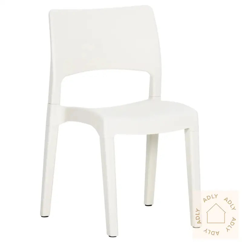 Hagestoler 2 Stk Hvit Polypropylen