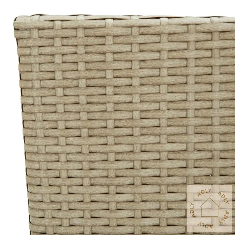 Utendørs Spisestoler 2 Stk Polyrotting Beige