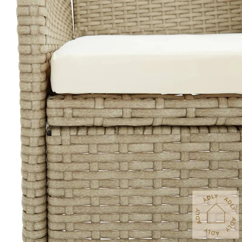 Utendørs Spisestoler 2 Stk Polyrotting Beige