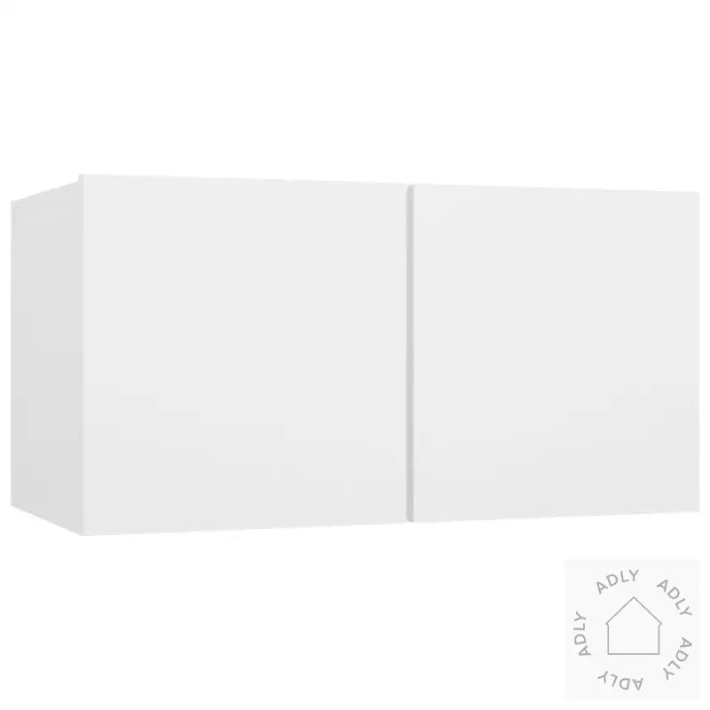 Hengende Tv-Benker 2 Stk Hvit 60X30X30 Cm