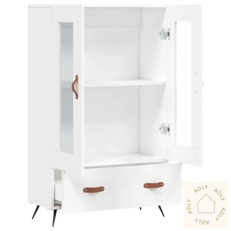Highboard Hvit 69,5X31X115 Cm Konstruert Tre