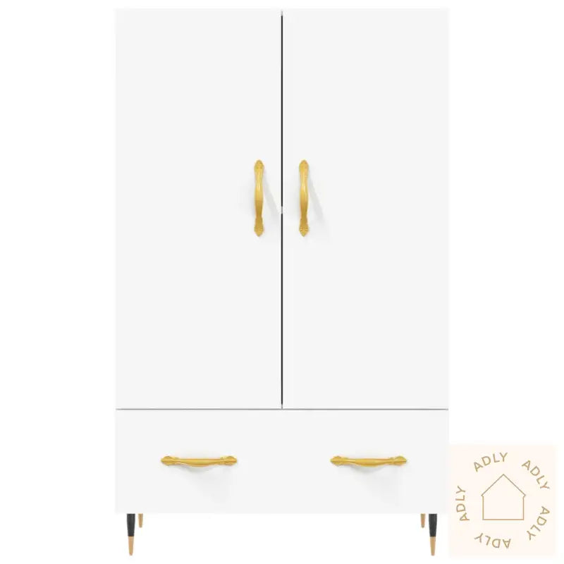 Highboard Hvit 69,5X31X115 Cm Konstruert Tre