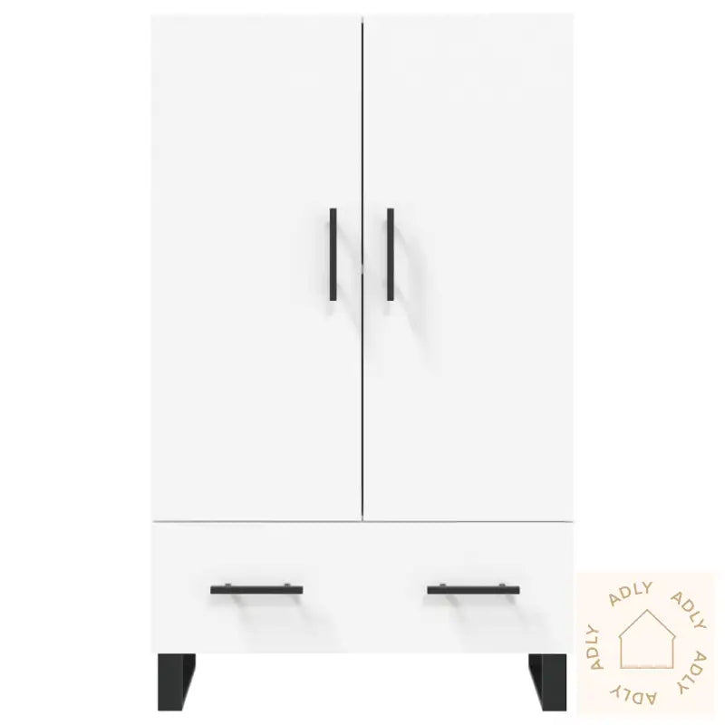 Highboard Hvit 69,5X31X115 Cm Konstruert Tre