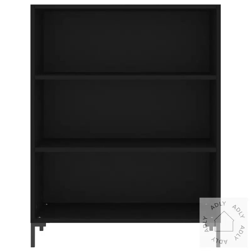 Highboard Svart 69,5X32,5X180 Cm Konstruert Tre