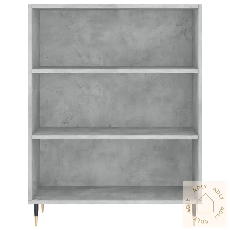Highboard Betonggrå 69,5X32,5X180 Cm Konstruert Tre