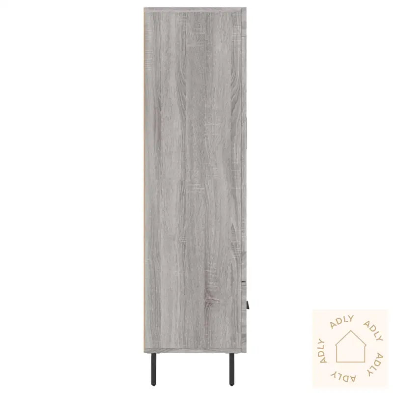 Highboard Grå Sonoma 69,5X31X115 Cm Konstruert Tre