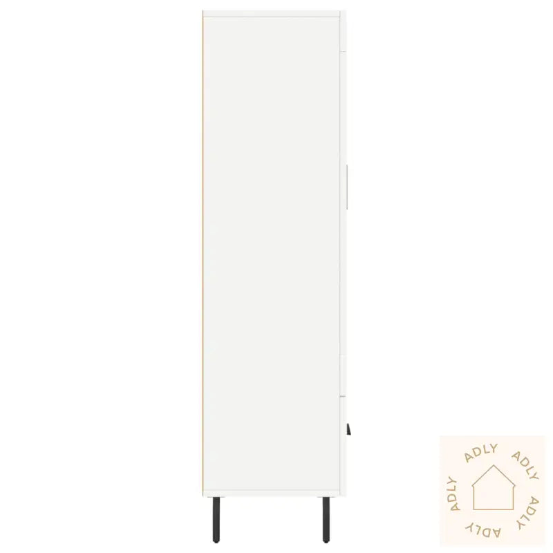Highboard Hvit 69,5X31X115 Cm Konstruert Tre