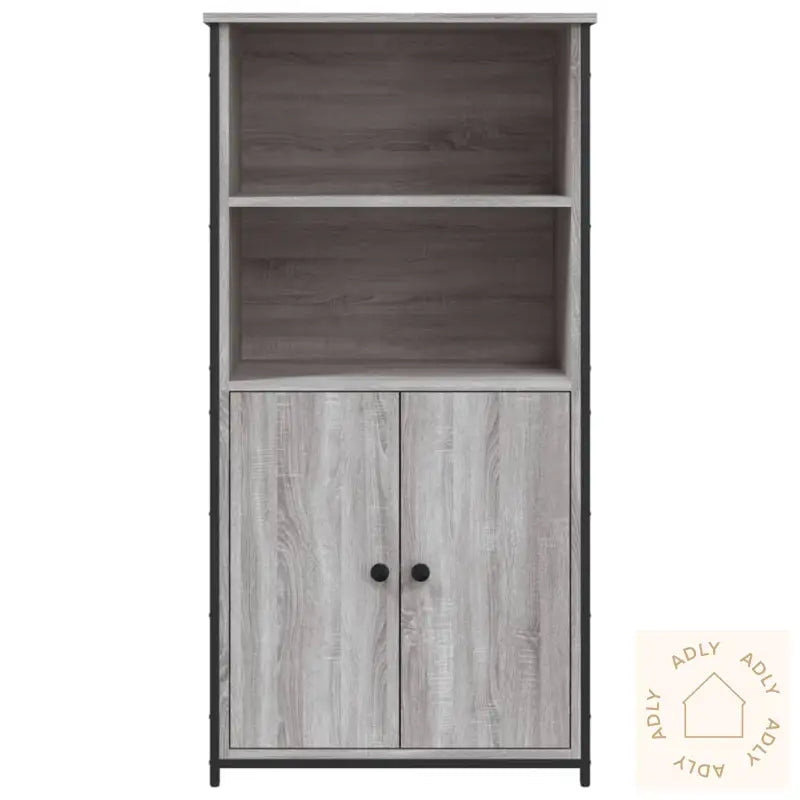 Highboard Grå Sonoma 62X36X121,5 Cm Konstruert Tre