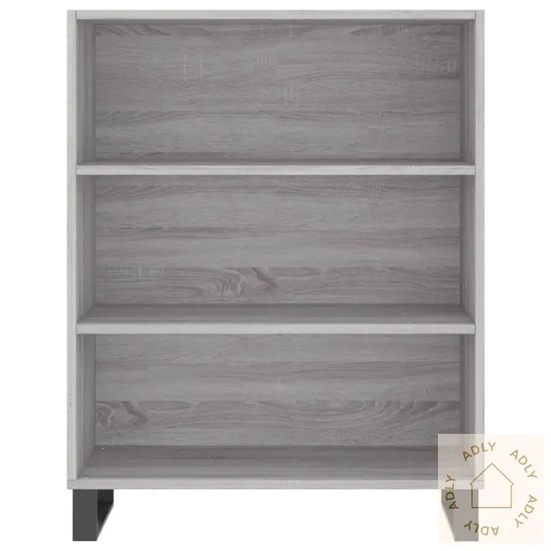 Highboard Grå Sonoma 69,5X32,5X180 Cm Konstruert Tre
