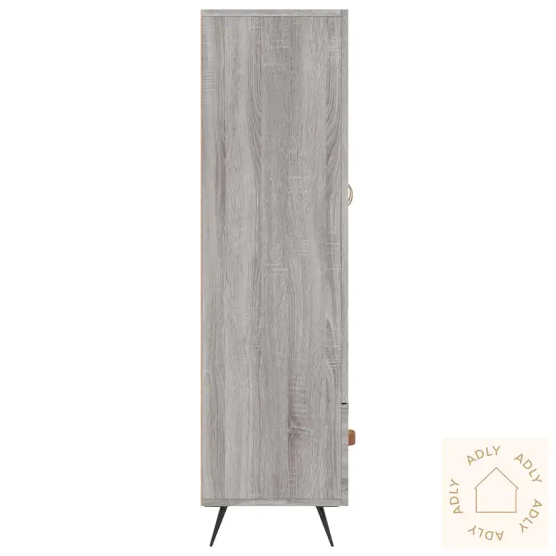 Highboard Grå Sonoma 69,5X31X115 Cm Konstruert Tre