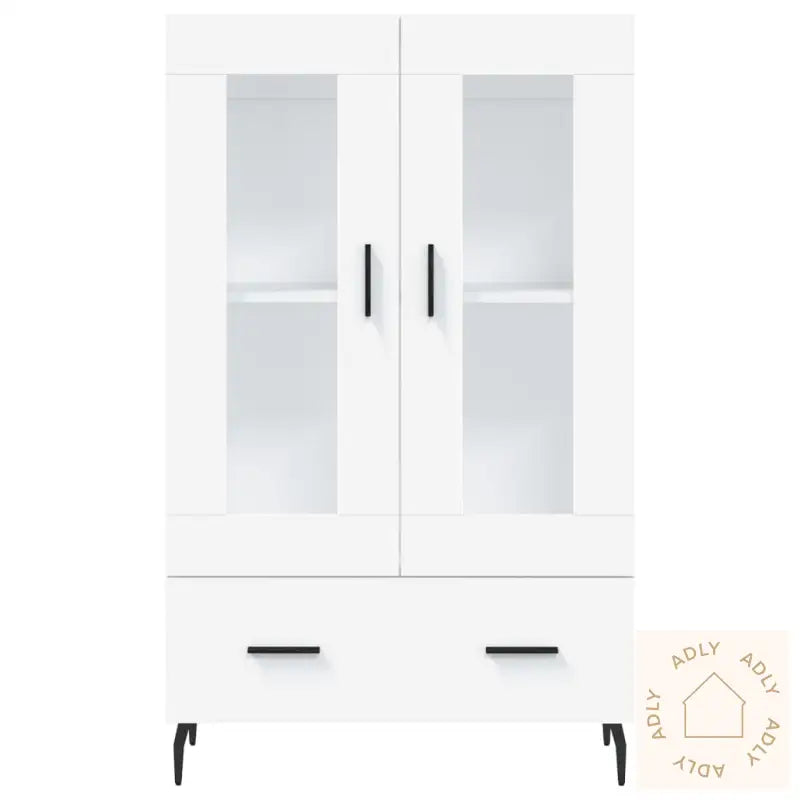 Highboard Hvit 69,5X31X115 Cm Konstruert Tre