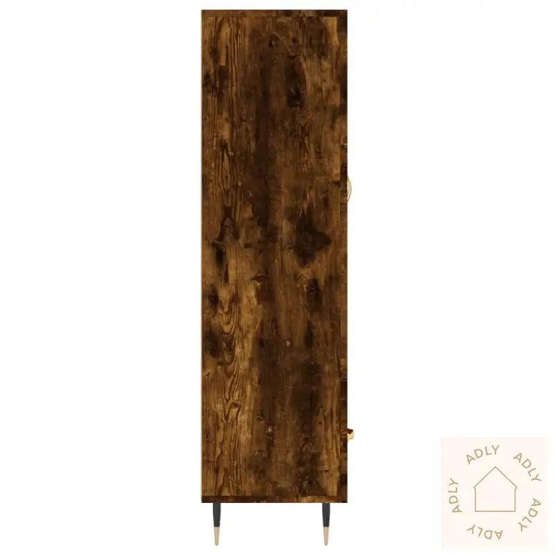 Highboard Røkt Eik 69,5X31X115 Cm Konstruert Tre