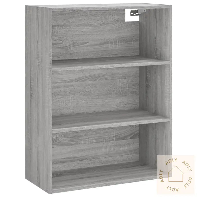 Highboard Grå Sonoma 69,5X32,5X180 Cm Konstruert Tre