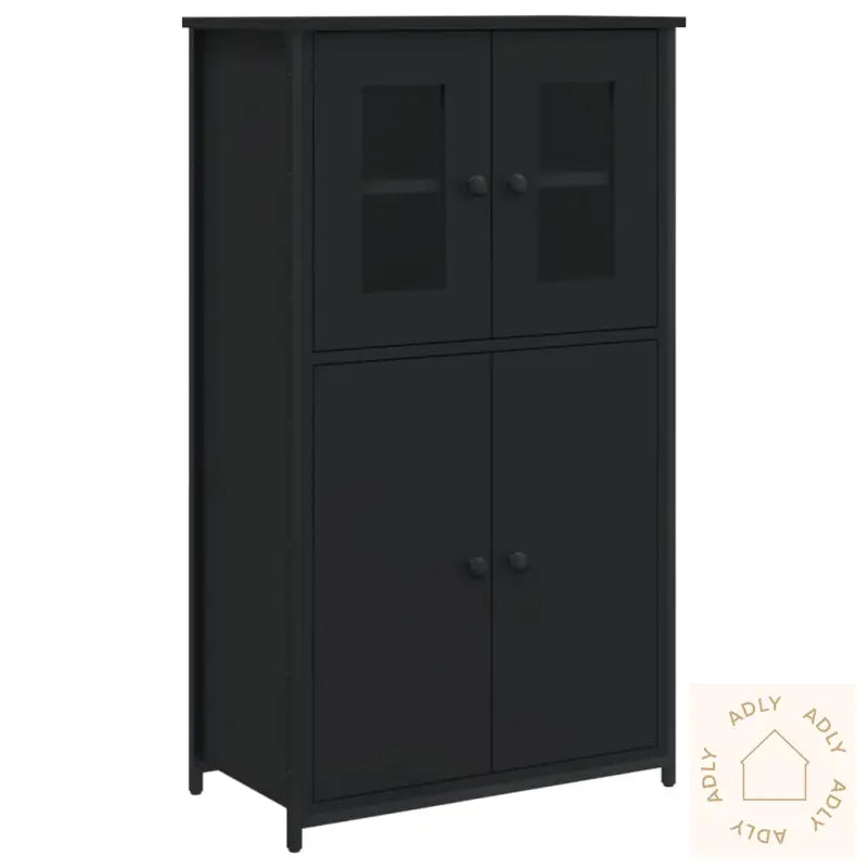 Highboard Svart 62X32X106,5 Cm Konstruert Tre