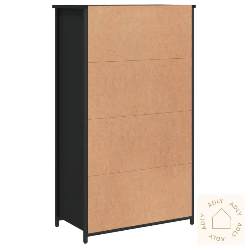 Highboard Svart 62X32X106,5 Cm Konstruert Tre