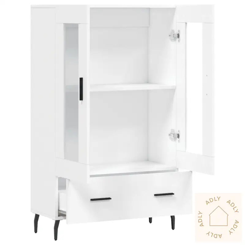 Highboard Hvit 69,5X31X115 Cm Konstruert Tre