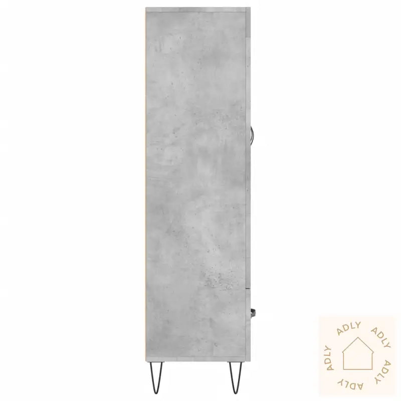 Highboard Betonggrå 69,5X31X115 Cm Konstruert Tre