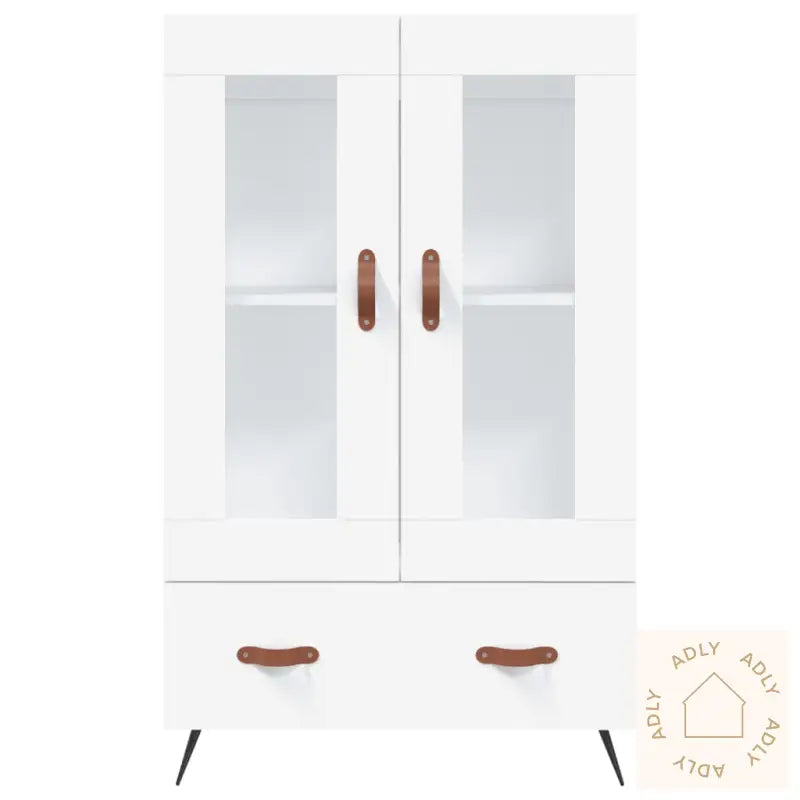 Highboard Hvit 69,5X31X115 Cm Konstruert Tre
