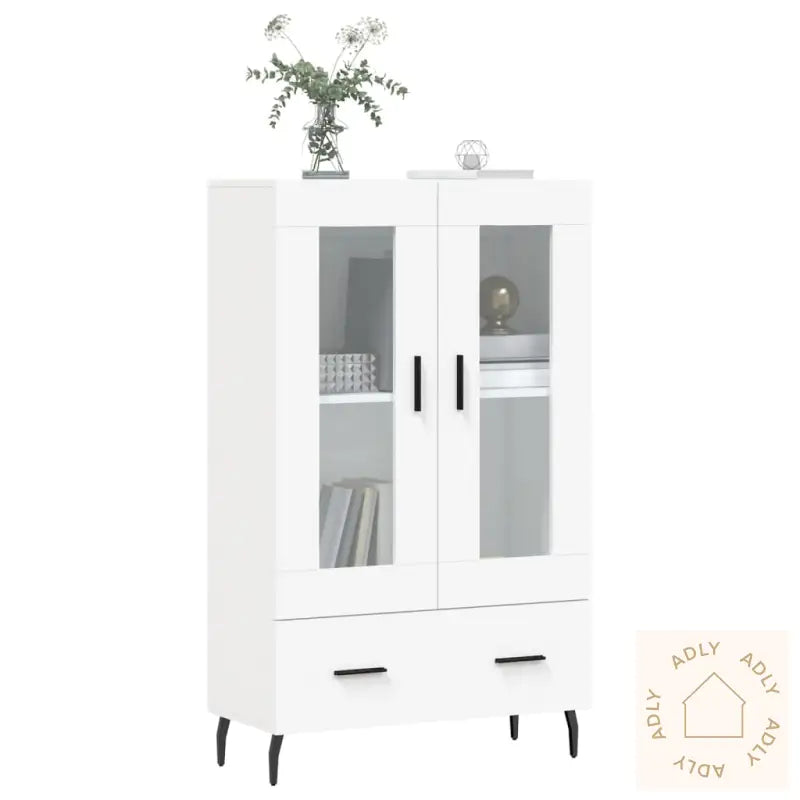Highboard Hvit 69,5X31X115 Cm Konstruert Tre