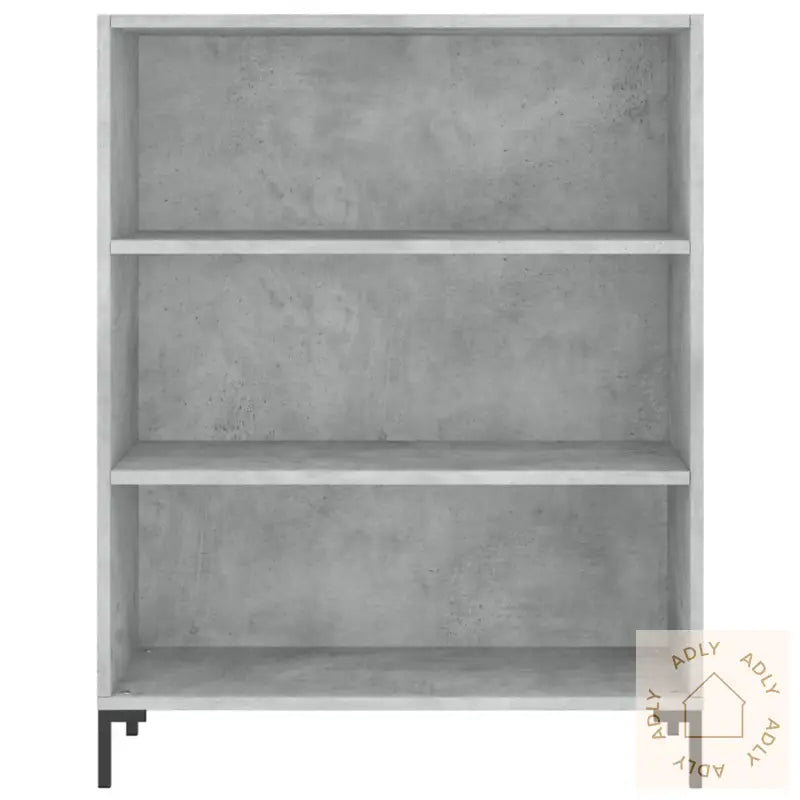 Highboard Betonggrå 69,5X32,5X180 Cm Konstruert Tre