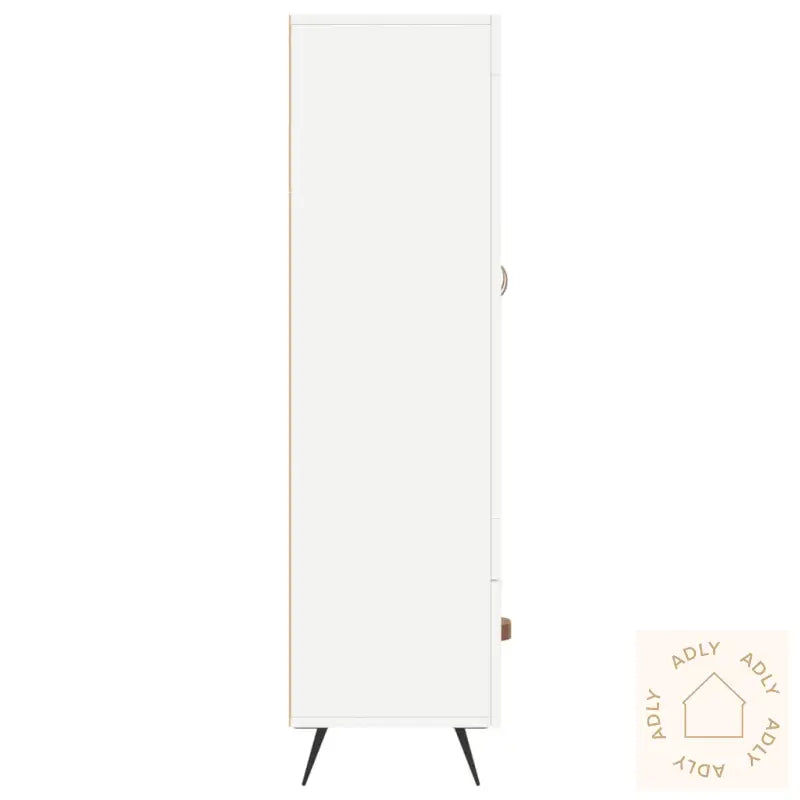 Highboard Hvit 69,5X31X115 Cm Konstruert Tre