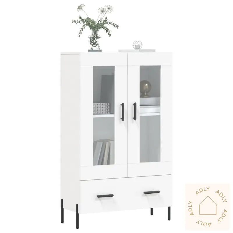 Highboard Hvit 69,5X31X115 Cm Konstruert Tre