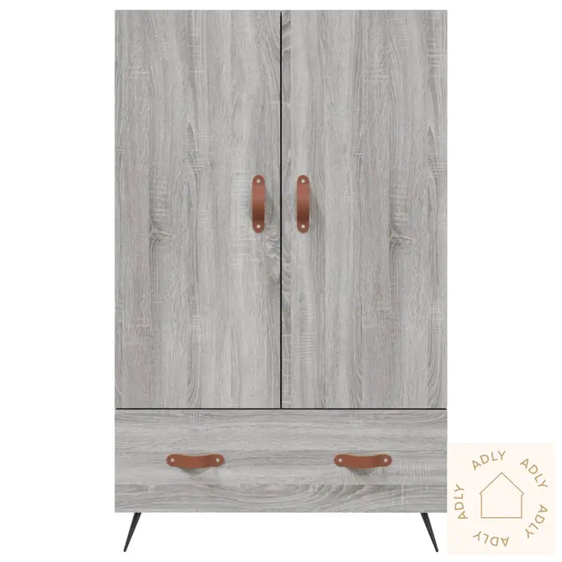 Highboard Grå Sonoma 69,5X31X115 Cm Konstruert Tre