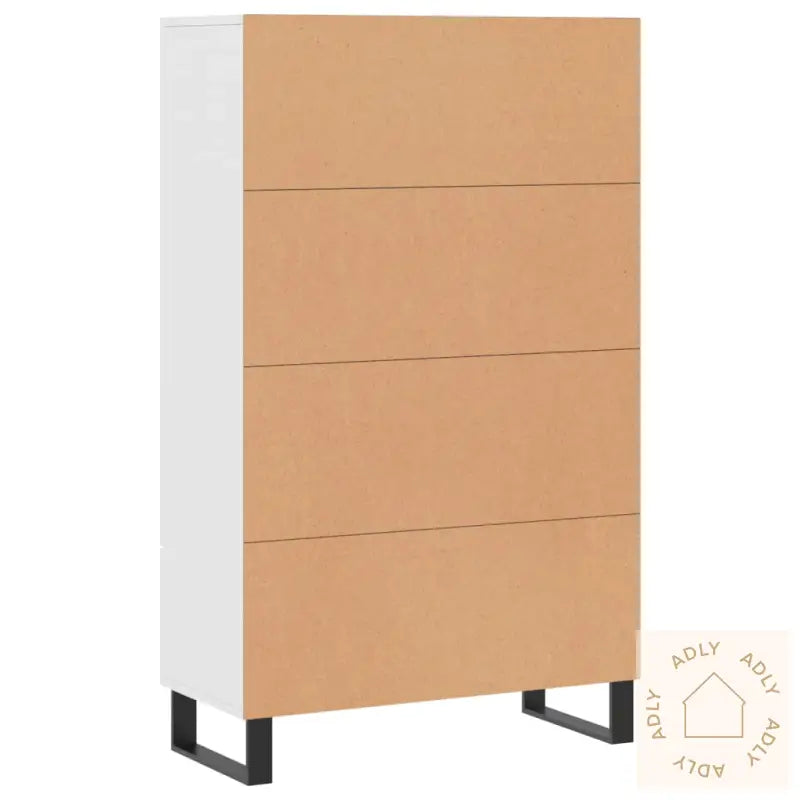 Highboard Hvit 69,5X31X115 Cm Konstruert Tre