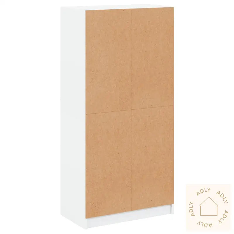 Highboard Med Dører Hvit 68X37X142 Cm Konstruert Tre