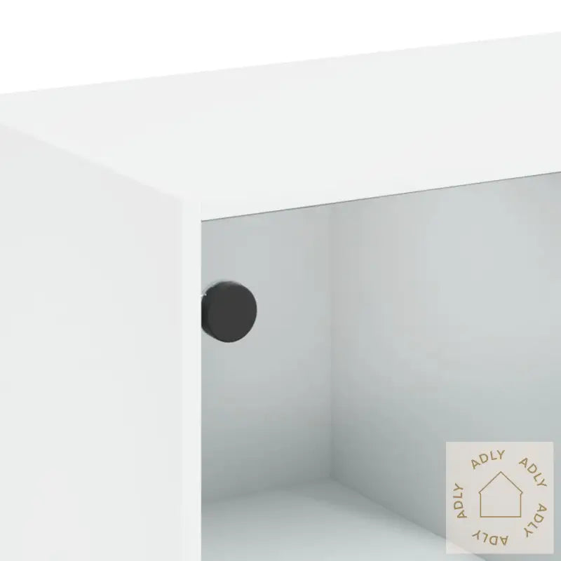 Highboard Med Dører Hvit 68X37X142 Cm Konstruert Tre