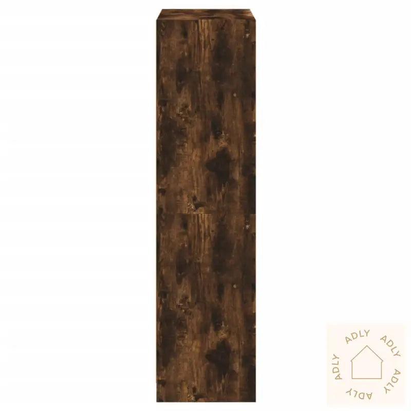 Highboard Med Dører Røkt Eik 68X37X142 Cm Konstruert Tre