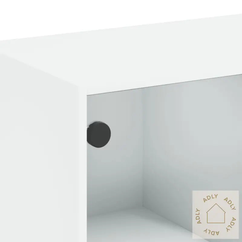 Highboard Med Dører Hvit 68X37X109 Cm Konstruert Tre