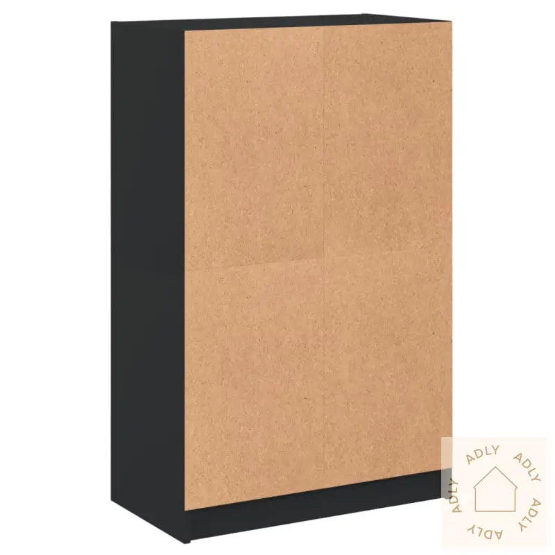 Highboard Med Dører Svart 68X37X109 Cm Konstruert Tre