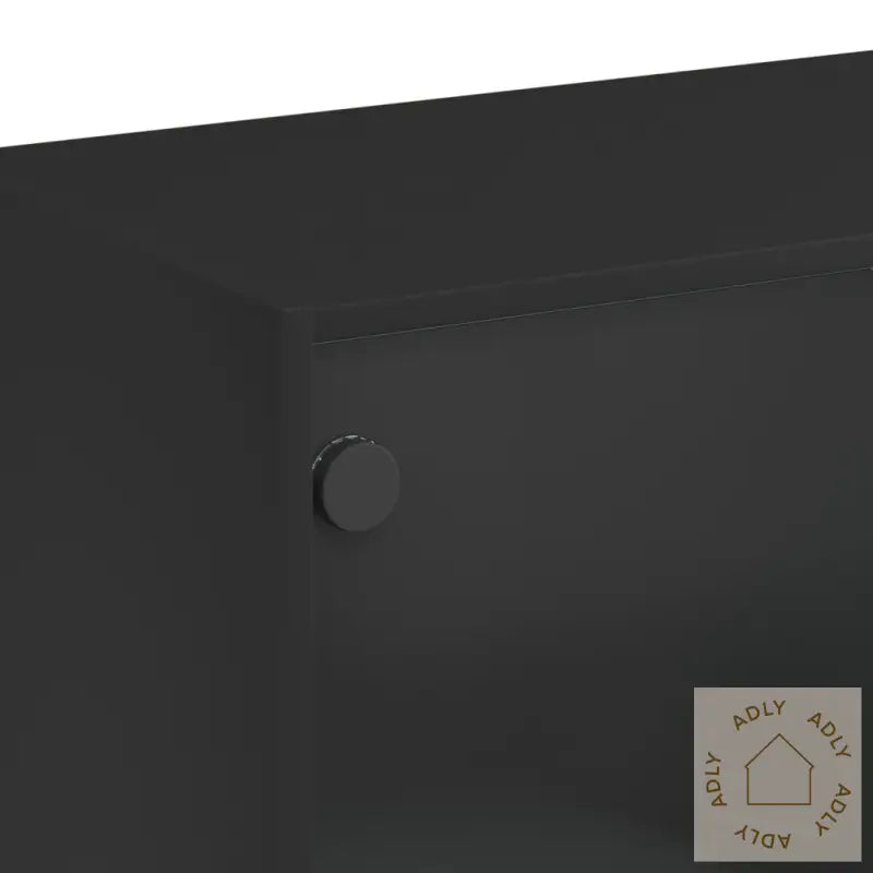 Highboard Med Dører Svart 68X37X109 Cm Konstruert Tre