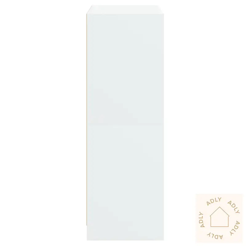 Highboard Med Dører Hvit 68X37X109 Cm Konstruert Tre