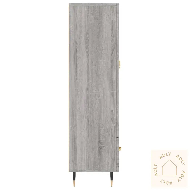 Highboard Grå Sonoma 69,5X31X115 Cm Konstruert Tre