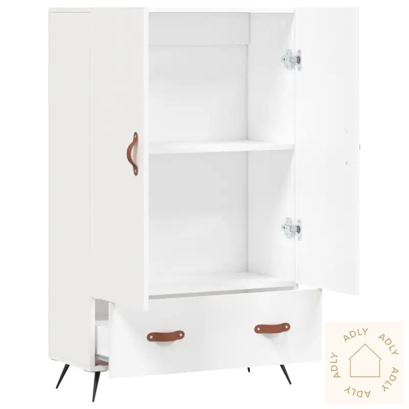 Highboard Hvit 69,5X31X115 Cm Konstruert Tre