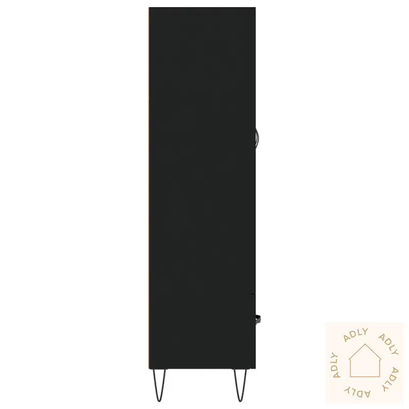 Highboard Svart 69,5X31X115 Cm Konstruert Tre