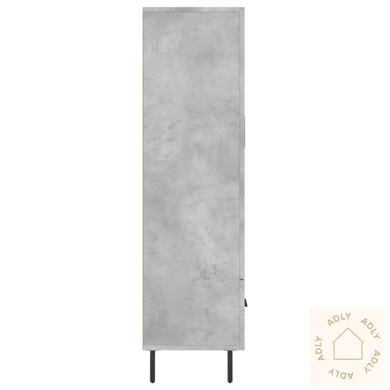 Highboard Betonggrå 69,5X31X115 Cm Konstruert Tre