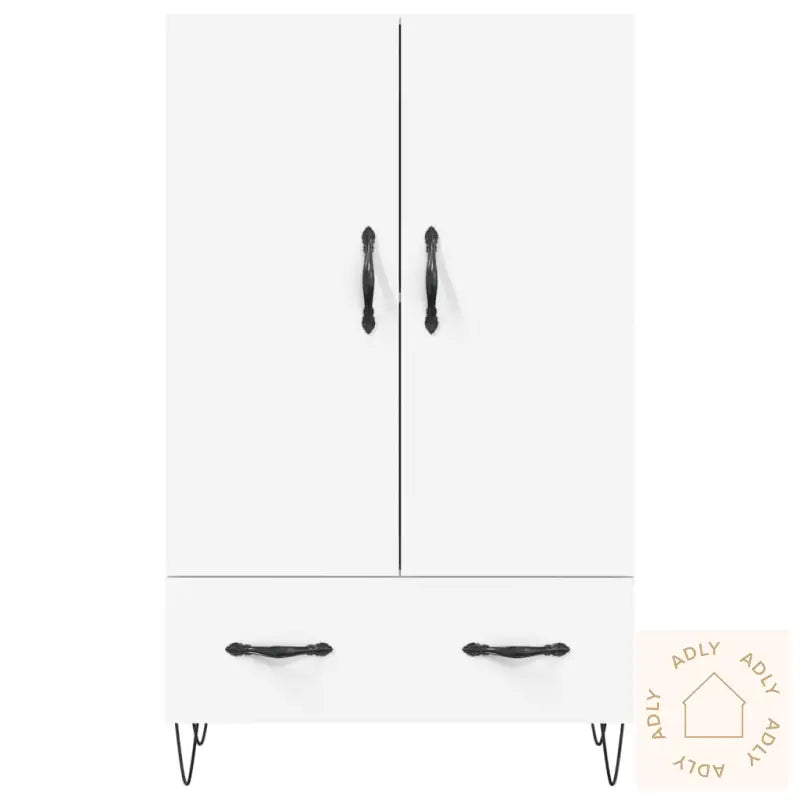 Highboard Hvit 69,5X31X115 Cm Konstruert Tre