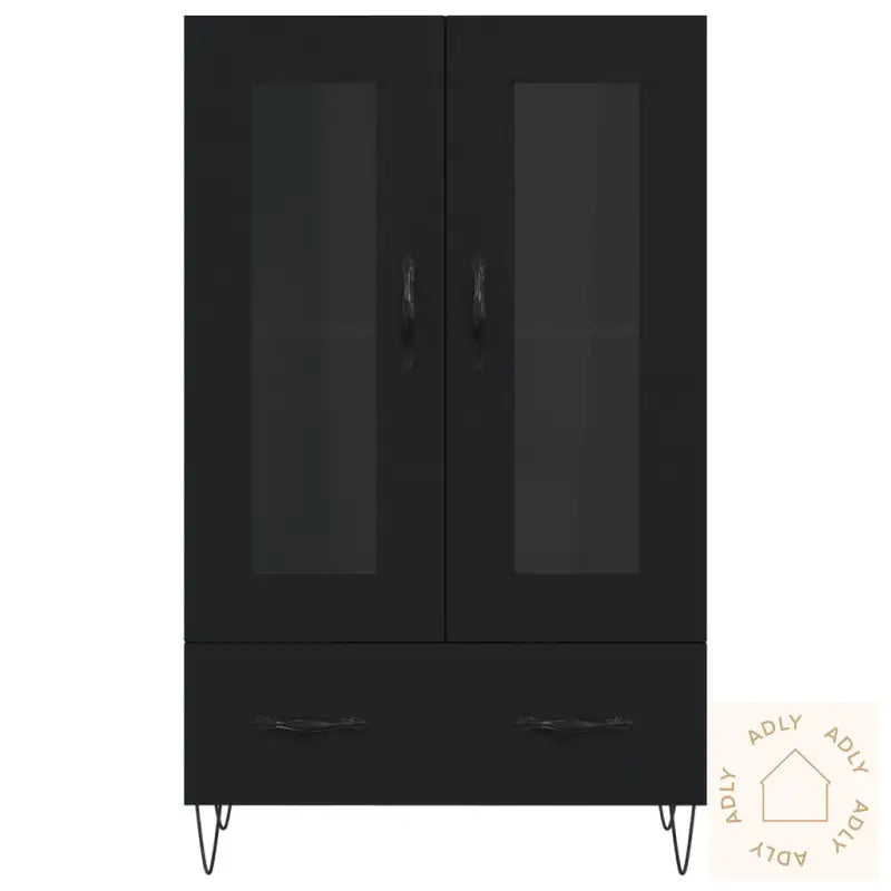 Highboard Svart 69,5X31X115 Cm Konstruert Tre