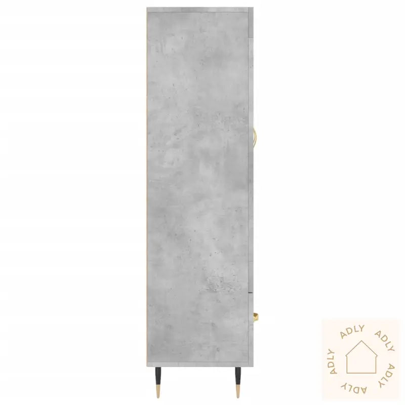 Highboard Betonggrå 69,5X31X115 Cm Konstruert Tre