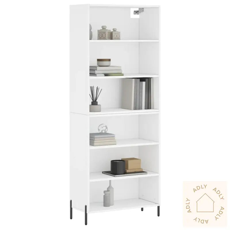 Highboard Hvit Konstruert Tre