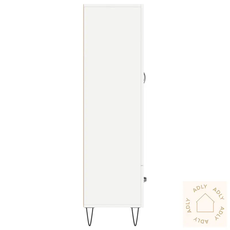 Highboard Hvit 69,5X31X115 Cm Konstruert Tre
