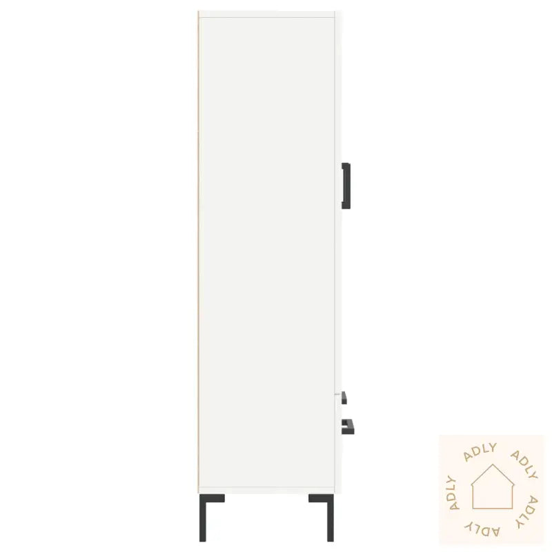 Highboard Hvit 69,5X31X115 Cm Konstruert Tre